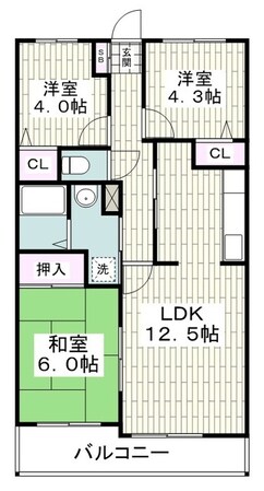 フェリースいずみ中央の物件間取画像